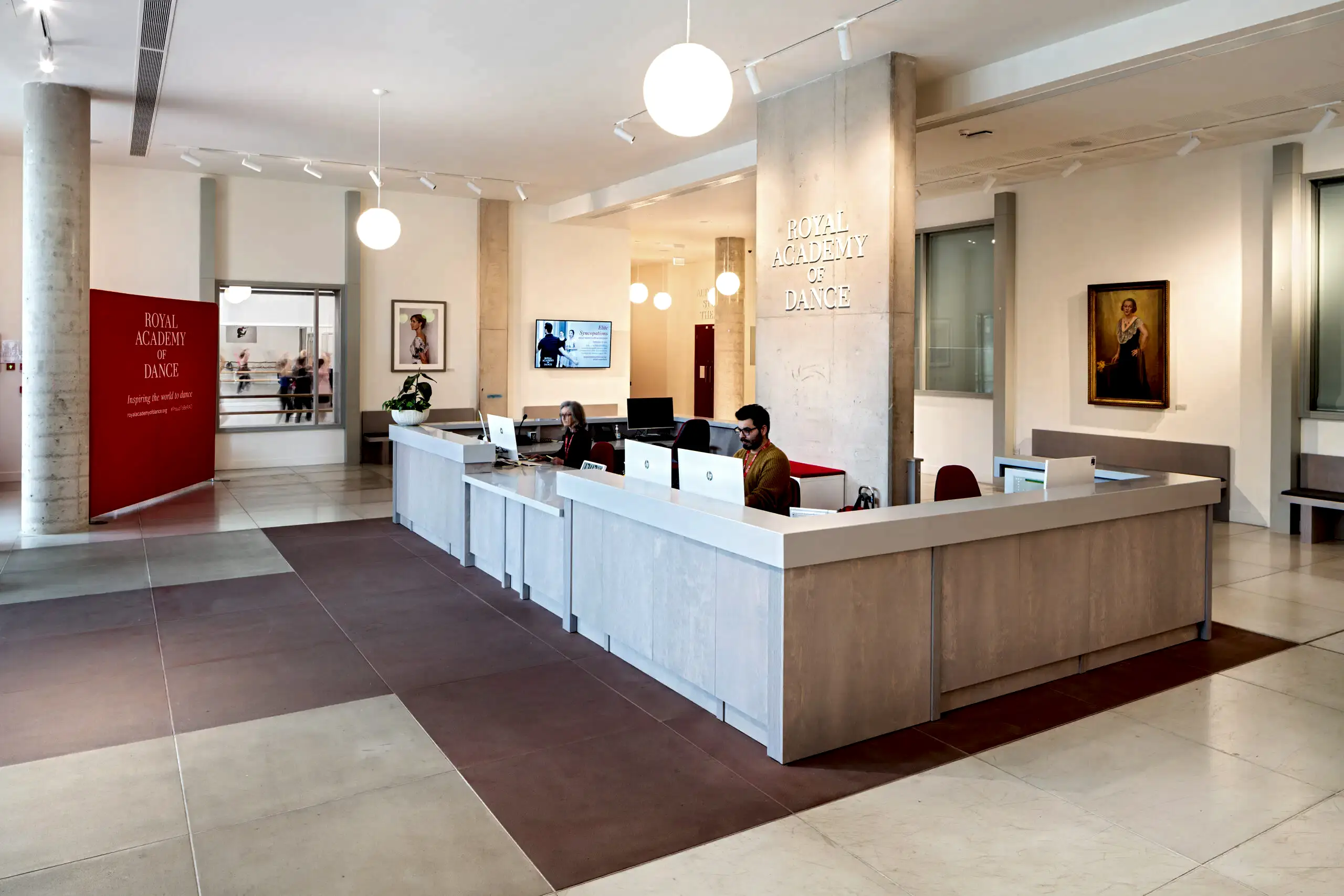 RAD-London-HQ-reception | Royal Academy of Dance RAD London HQ in Battersea