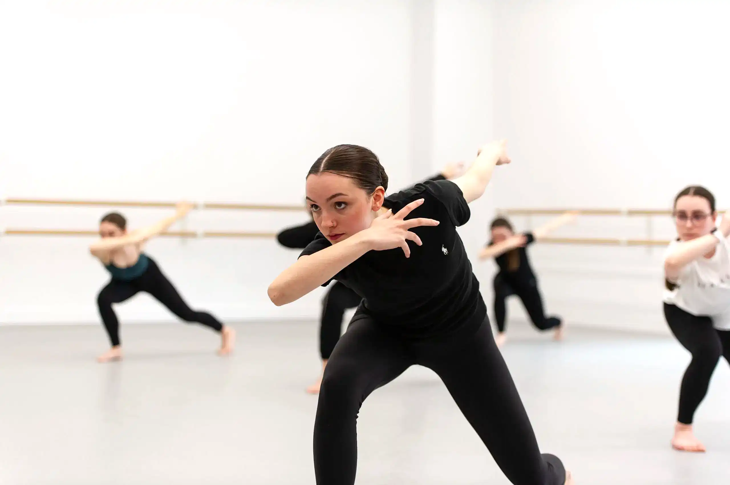 classes at RAD HQ in London | Royal Academy of Dance RAD dance of students learning contemporary