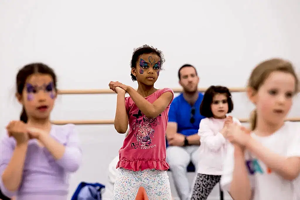 Community Day May 2022 RAD | Royal Academy of Dance Young dancers dancing during RAD Community Day at RAD headquarters studio