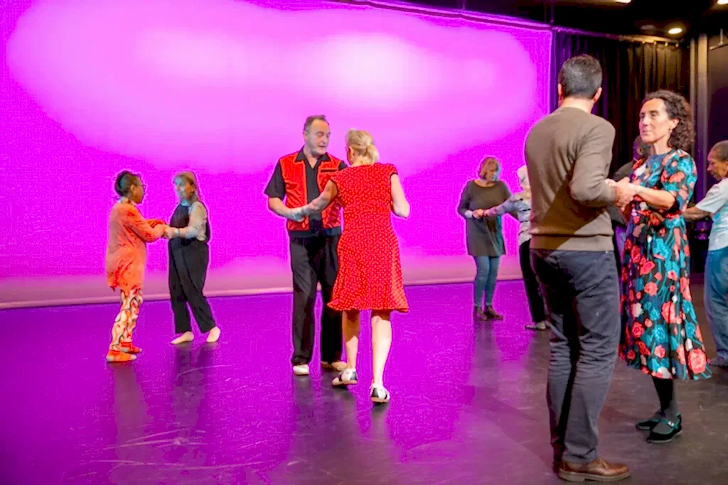 community-day-2022-older-dancers-1 | Royal Academy of Dance senior Wandsworth community dancing at the RAD headquarters Aud Jebson Studio theatre