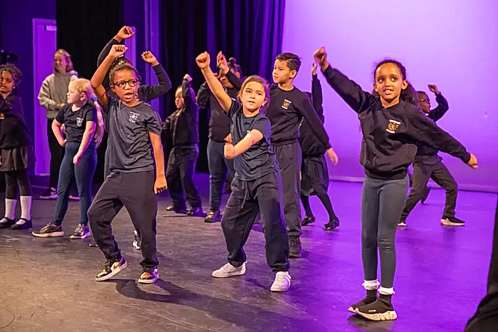 community-school-participants | Royal Academy of Dance school performing at RAD Community Day at the RAD headquarters Aud Jebson Studio Theatre