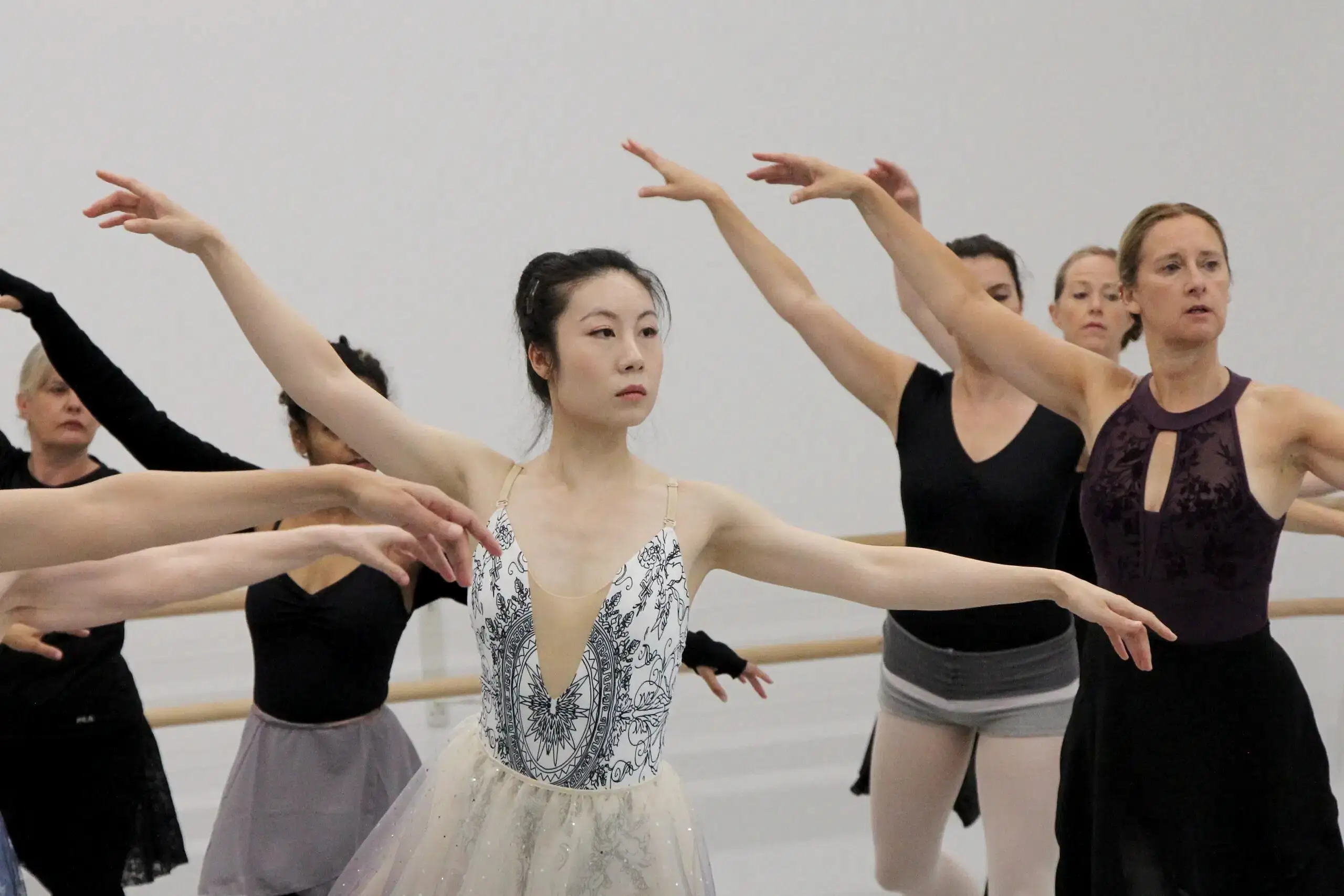 discovering repertoire - swan lake | Royal Academy of Dance students in an RAD ballet class
